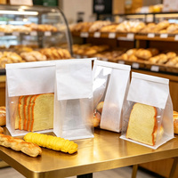 Sacs à pain en plastique transparent personnalisés avec soufflet latéral pour emballage de pain fait maison