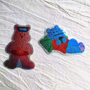 Pegatinas Holográficas de PVC Adhesivas Impermeables Personalizadas, 100 Piezas, Troqueladas para Teléfono - Product Image 4