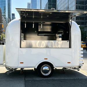 Chariot de vente mobile pour la production de gaufres, crêpes et desserts, équipement multifonctionnel, remorque alimentaire - Product Image 1