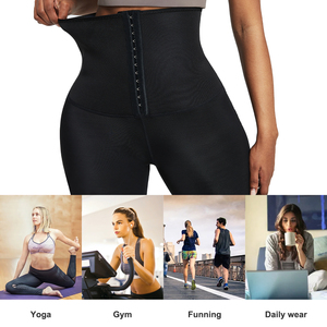 Leggings <span class=keywords><strong>de</strong></span> sport personnalisés pour femmes, <span class=keywords><strong>pantalon</strong></span> <span class=keywords><strong>de</strong></span> Yoga, Sauna, étiquette privée, Spandex, vêtement <span class=keywords><strong>de</strong></span> sport, solide, noir, Anti-<span class=keywords><strong>Cellulite</strong></span> - Product Image 6