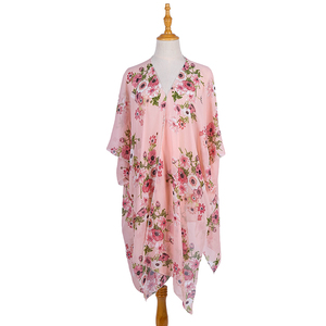 <span class=keywords><strong>Sauvage</strong></span> Crème Solaire En Vrac En Gros Impression Numérique <span class=keywords><strong>100</strong></span>% Polyester Châle Poncho Pour Les Femmes - Product Image 4