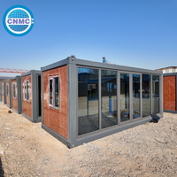 Cabane Modulaire Préfabriquée Portable de 40 pieds à Prix Abordable avec Terrasse pour Jardin, Bungalow, Bar ou Bureau