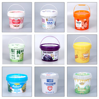 Seau à fruits frais en plastique de qualité alimentaire, épaissi, avec poignée, facile à nettoyer, idéal pour la cueillette de fruits en extérieur, la confiture et la crème glacée