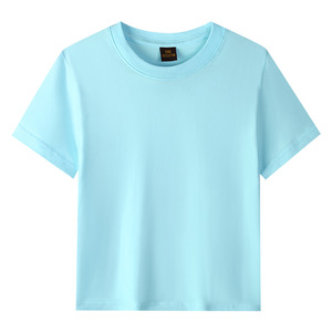 Maglietta estiva personalizzata per bambini a maniche corte con scollo a girocollo per bambini e bambine <span class=keywords><strong>t</strong></span>-Shirt Color caramella per bambini - Product Image 3