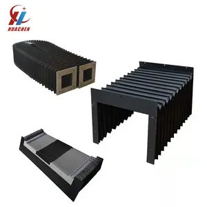 cnc machine telescopic accordion guard shield Retractable cnc bellows cover