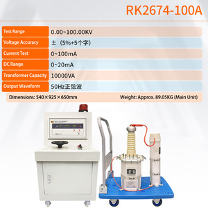 Testeur d'isolement haute tension Rek RK2674-100A, 0-100kV, courant AC 100mA 20mA - Product Image 4