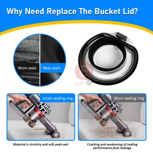 Repuestos para Aspiradora Eléctrica Dysoner <span class=keywords><strong>V6</strong></span> - Tapa del Depósito de Polvo y Anillo de Sellado Fijo - Fabricante - Product Image 6