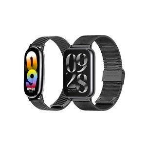 Pulsera ajustable de <span class=keywords><strong>malla</strong></span> transpirable de acero inoxidable para <span class=keywords><strong>reloj</strong></span> <span class=keywords><strong>Xiaomi</strong></span> S3/S4 pulsera milanesa de metal para correa <span class=keywords><strong>Xiaomi</strong></span> Mi Band 9 - Product Image 2