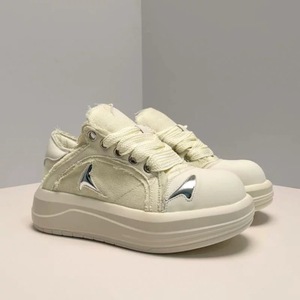 Zapatos de lona deportivos de ocio para parejas, estrella para cara sonriente, verano, suela gruesa, aumento de altura, malla con cordones para hombres y mujeres - Product Image 3