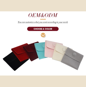 IDEA DE REGALO, Bolsa de Joyería de Lujo, de Terciopelo y Microfibra, con Logotipo Personalizado, Bolsa para Guardar Joyas - Product Image 2