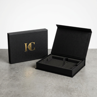 Boîte cadeau rigide magnétique orientée PPWR personnalisée avec logo OEM, emballage en carton recyclable