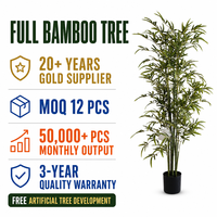 Arbre en bambou artificiel, style feuillage artificiel, verdure décorative pour centre commercial, bureau, hôtel, aménagement intérieur, fabricant
