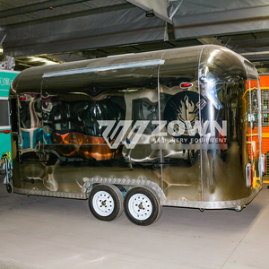 Luxury Metallic Paint Food Cart High-gloss Finish Mobile Cart for Upscale Plaza and Commercial Street Vending - Product Image 2