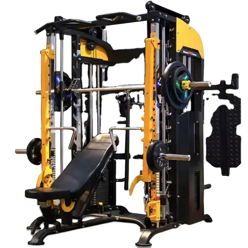 Smith Machine Squat Rack Fitness dispositivo di allenamento completo attrezzature per il Fitness sportivo pila di pesi gratuita Multi Home Gym Trainer