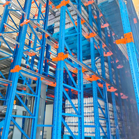 Sistem Penyimpanan Gudang Industri Rak Pallet Drive-In Baja Tugas Berat untuk Penyimpanan Ruang Dingin Kepadatan Tinggi