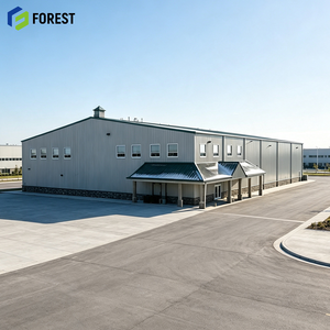 Structure en acier modulaire robuste pour entrepôt commercial à haut débitement, terminal industriel lourd préfabriqué - Product Image 1