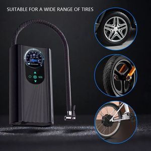 WOSEN Portable Emergency Double Turbo 150PSI Multi Mode <b>Car</b> Motorcycle Bicycle Ball Tire Inflator Air Pump Compressor - Product Image 3