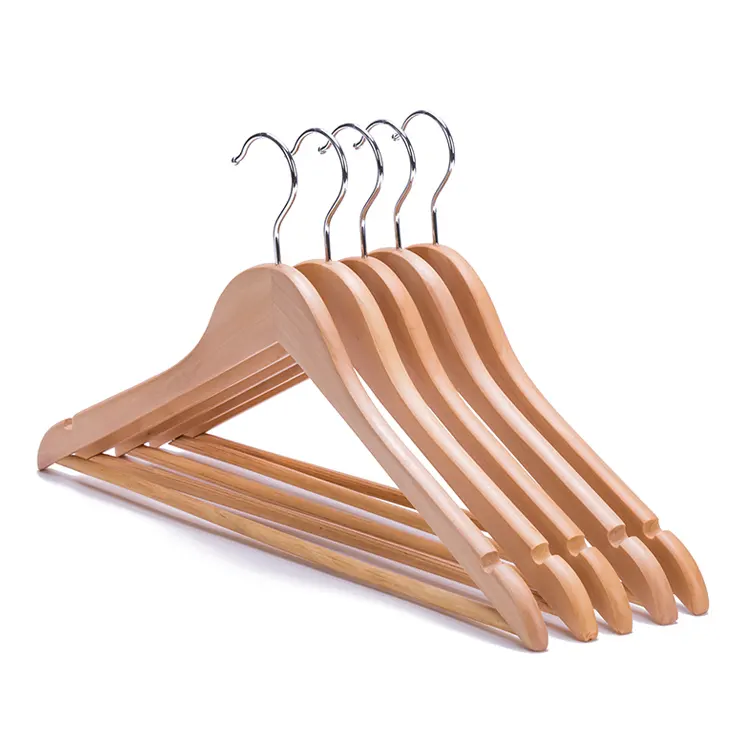 Hanger factory hot models used clothes natural wooden coat hangers custom laundry clothes wood hangers