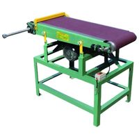 Machine à poncer industrielle verticale et horizontale motorisée DAWNTECH 380V 3KW 18m/min pour le ponçage des surfaces en bois, le décapage de la rouille des métaux et le polissage