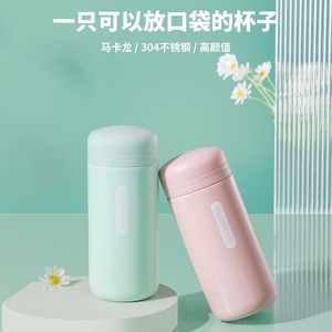 Summoon Stainless Steel <b>Thermos</b> Cup 304 Inner Lining Portable Mini Water <b>Bottle</b> For School Students - Product Image 2