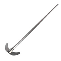 Disque de dispersion en acier inoxydable OEM SS316L, pale de mélange avec axe de 70 cm et lame de 13,5 cm pour le mélange de grands volumes