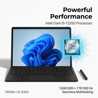 OEM/ODM Customized Service 13" Aluminum Material 2K Touchscreen Intel I5-1235U Processor WIFI6 One-year Warranty Business Laptop