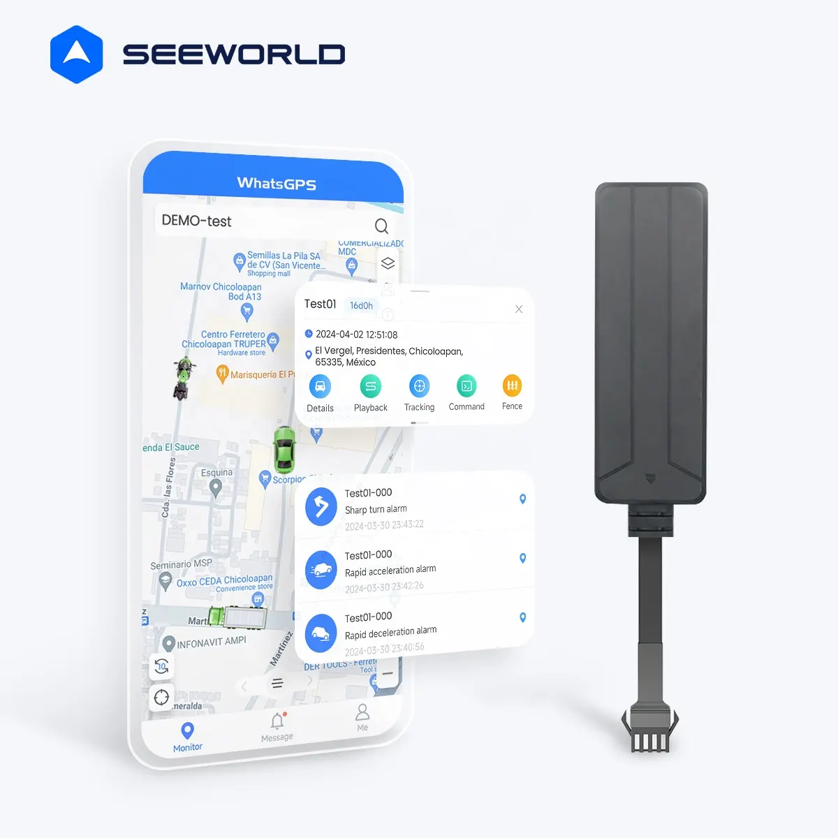 Seworld Real-Time Gps Tracking Apparaat Anti-Verloren Alarm S102a Tracker Met Anti-Diefstal Via Whatsgps-Systeem