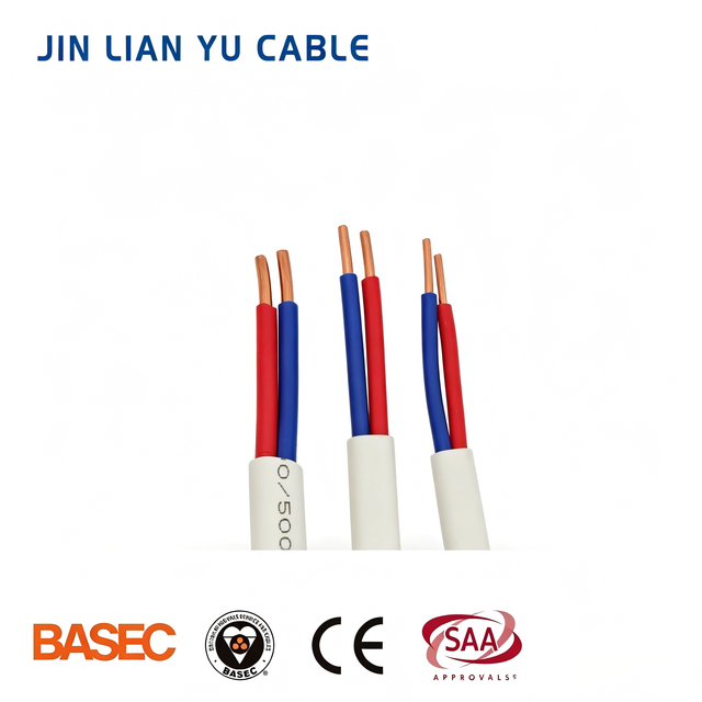 Premium Solid PVC Flat Twin Cable Oxygen-Free Copper ROHS for Eco-Friendly High Conductivity Durable Power Cable