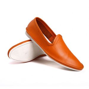 Men's <b>Height</b> <b>Increasing</b> Slip-On Autumn Leather Flat Comfortable Office & Career Indoor Walking <b>Shoes</b> - Product Image 3