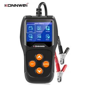 Konnwei scanner automotivo, ferramenta de diagnóstico automotivo com 13 idiomas kw600 obd2, analisador de bateria