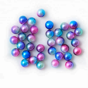 Perle All'ingrosso in Plastica ABS Sfuse di Vari Colori e Misure, Tonde Senza Foro per Decorazioni Fai da Te e Scrapbooking - Product Image 3