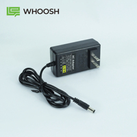 Adaptateur secteur HX08-1202 AC/DC, entrée universelle pour USA/UK/EU, 12VDC 2A 24W, haute efficacité, pleine charge, boîtier en plastique pour PC