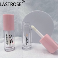 Tube d'huile à lèvres rond de 6 ml à marque privée, tubes vides pour gloss à lèvres avec grand applicateur