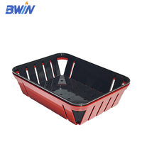 Rechthoekige plastic serveermand voor friet, chips, hamburger, fruitopslag - voor picknicks en delicatessen