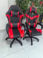 Chaise de jeu ergonomique confortable personnalisée professionnelle en cuir synthétique avec dossier et hauteur de siège réglables