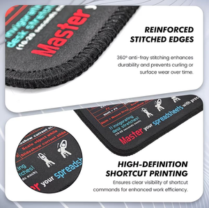 Alfombrilla <span class=keywords><strong>de</strong></span> Ratón Multifuncional con Referencia <span class=keywords><strong>de</strong></span> Atajos <span class=keywords><strong>de</strong></span> Excel/<span class=keywords><strong>Word</strong></span>/<span class=keywords><strong>PowerPoint</strong></span>/Windows, Base <span class=keywords><strong>de</strong></span> Goma Antideslizante y Bordes Cosidos - Product Image 2