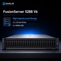 Serveur en rack FusionServer 5288 V6 4U à double socket pour l'hébergement des PME, la sauvegarde de bases de données et les applications professionnelles