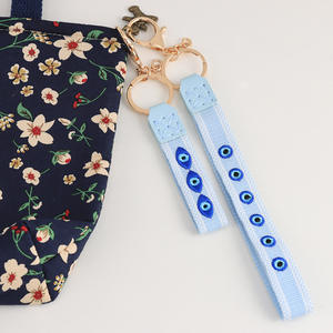 Broderie sac breloques mauvais œil porte-clés homard fermoir sac sac <span class=keywords><strong>à</strong></span> main sangle bonne chance breloques <span class=keywords><strong>oeil</strong></span> bleu porte-clés - Product Image 5