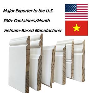 Moulures en bois avec base blanche apprêtée, moulures de haute qualité - Product Image 5