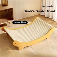 Griffoir pour chat en sisal écologique, style pastoral, résistant à l'usure, anti-miettes, protection de canapé, griffoir arbre à chat intégré