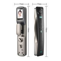 Serrure de porte intelligente application de casier électronique interphone vidéo poignée de porte principale serrure de bouton de jante candado inteligente