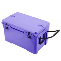 Glacière de pêche portable d'extérieur personnalisable, grande capacité 115QT, moderne, isotherme, en PE rotomoulé, écologique, à roulettes, étanche