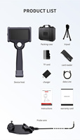 Vidéoscope de précision personnalisé 0,9 mm 1 mm, écran tactile 6 pouces FHD, caméra d'inspection industrielle à fibre optique, endoscope