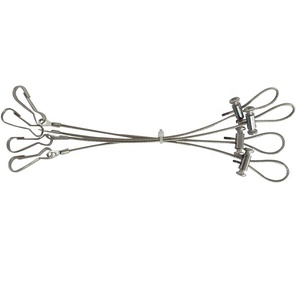 Durable De corde de Fil D'acier enduit de PVC Fin Avec Boucles - Product Image 6