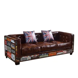 Banken Retro Meubels Bruin Meerdere Size Chocolade Sofa Antieke Andere Commerciële Meubelen