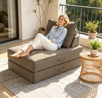 Niedriger Mindestbestellwert, Großhandel, komprimiertes modulares Schlafsofa, faltbar, vakuumverpackt, hochdichter Schaumstoff, ausklappbar auf 2 m, für Wohnzimmer, Wohnung