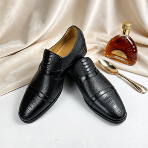 Mocasines de Cuero con Patrón de Cocodrilo de Lujo para Hombre, Mocasines con Textura Exótica, Elegantes Zapatos Formales Sin Cordones para Caballero 2026 - Product Image 4