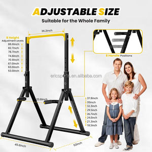 Torre de Ejercicios Plegable de Hierro Fundido, Estación de Flexiones, Barra de Dominadas, Equipo de Fitness Independiente para Gimnasio en Casa, Entrenamiento de Fuerza, 700 LBS - Product Image 2