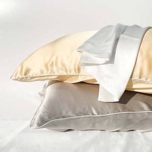 Popüler 22 <span class=keywords><strong>mm</strong></span> zarf tarzı ipek yastık kılıfı nakış ipek yastık ile 100% saf özel ipek yastık kılıfı set - Product Image 3