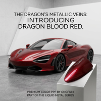 Film de protection de carrosserie CNG PET en métal liquide rouge sang de dragon auto-réparateur anti-rayures, changeant de couleur, hyper brillant, 7,5 mil, 95% UV, 70% IR